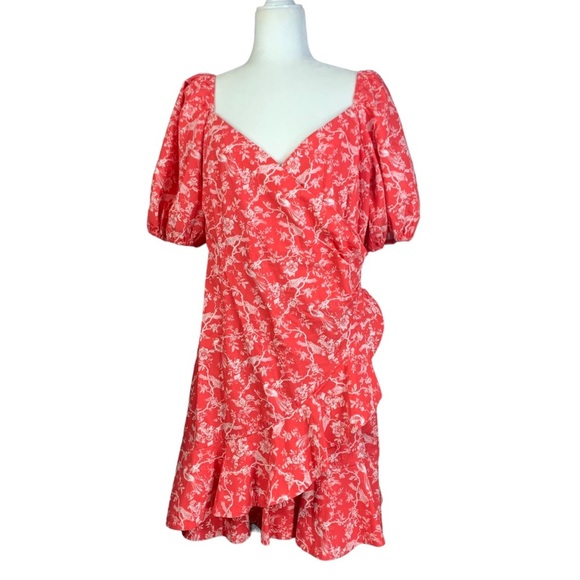 Sachin & Babi 12 Floral Bird Print Ruffles Anthropologie Feminine - Picture 2 of 16